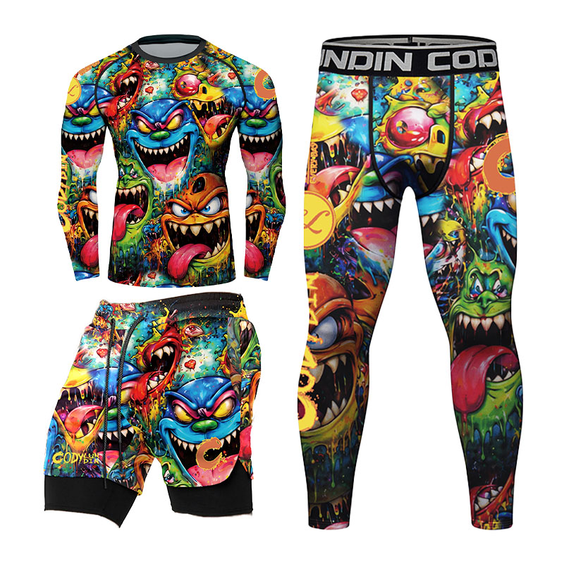 3D Colorful Monster Graffiti M - огляд і ціна Rash Guard
