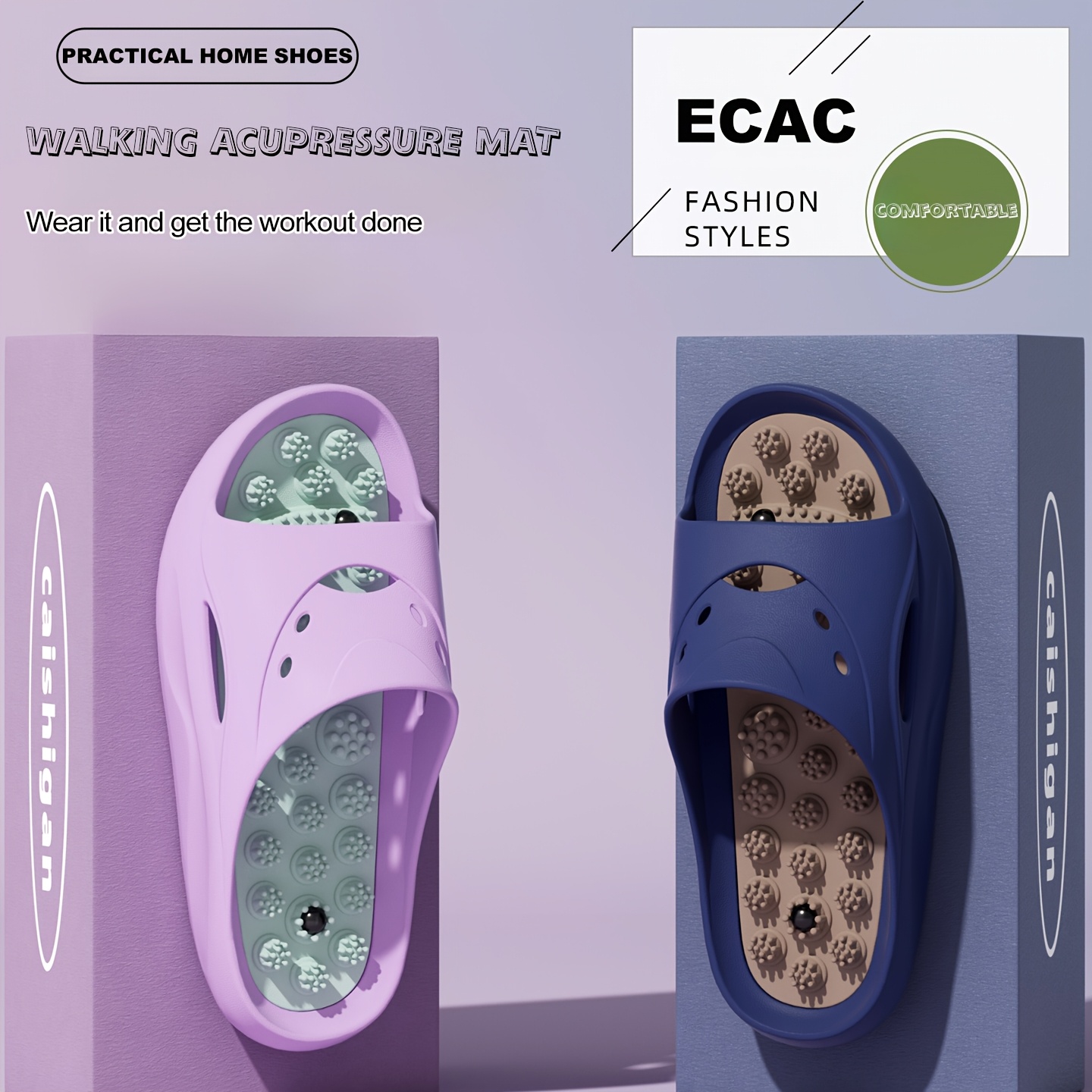 Women Men EVA Massage Slippers - огляд і ціна Water Shoes