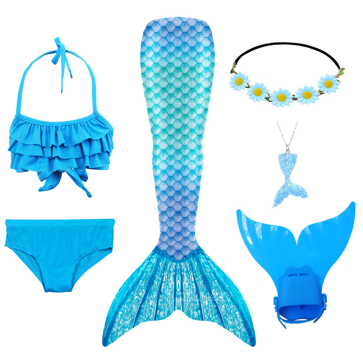 Girls Swimming Mermaid Tail Gi - огляд і ціна Flippers Swimming