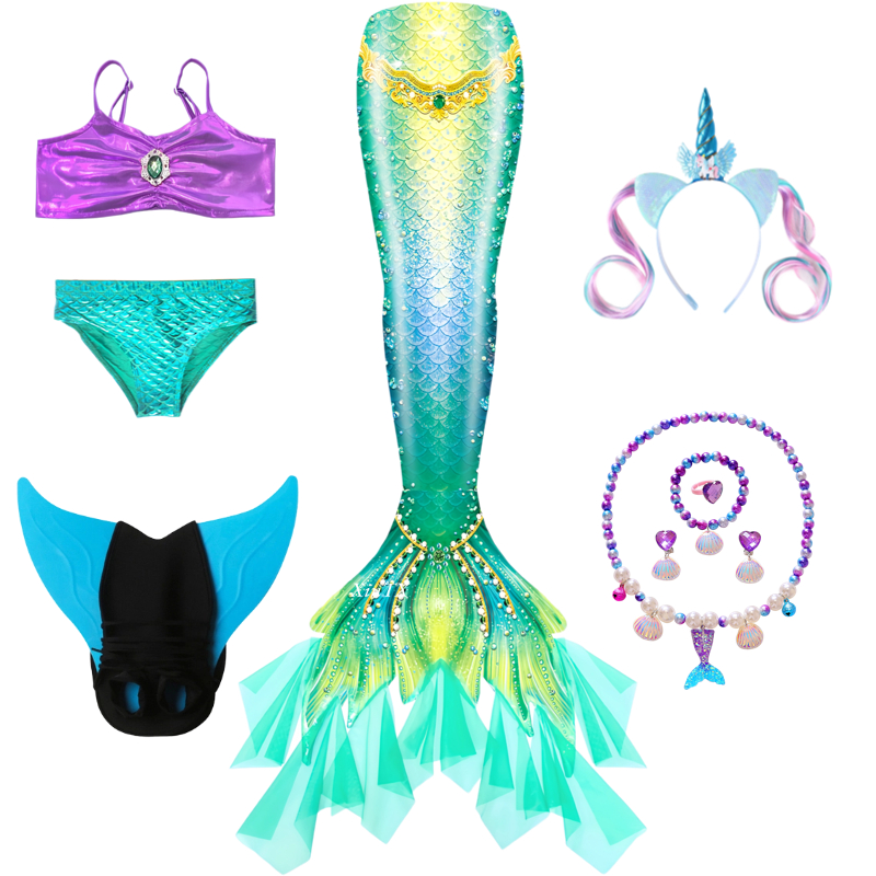 Mermaid Costume for Girl Merma - огляд і ціна Swim Fins
