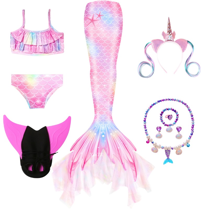 Mermaid Costume for Girl Merma - огляд і ціна Swim Fins