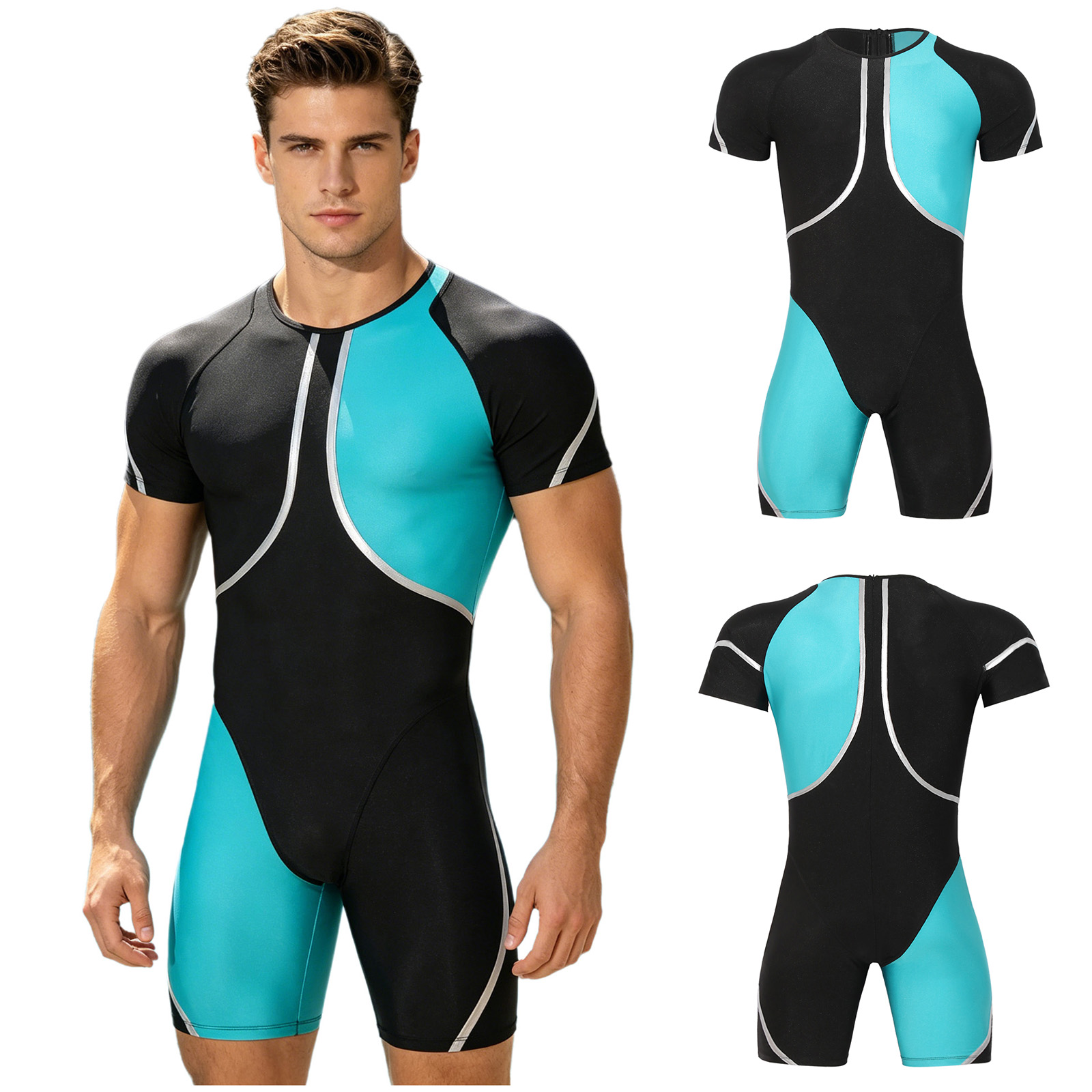 Men One-piece Swimsuit Rash Gu - огляд і ціна Wetsuit Men