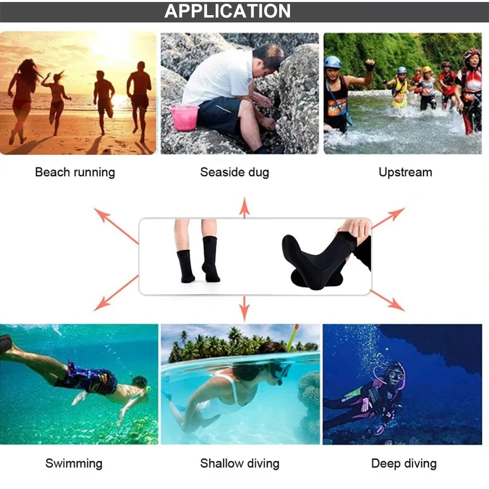 5mm Neoprene Socks 3mm Wetsuit - огляд і ціна Swim Fins